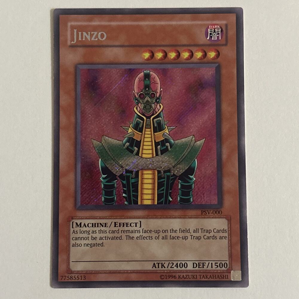 Jinzo - PSV-000 - Yugioh TCG - Secret Rare Original Unlimited Edition NM Single!